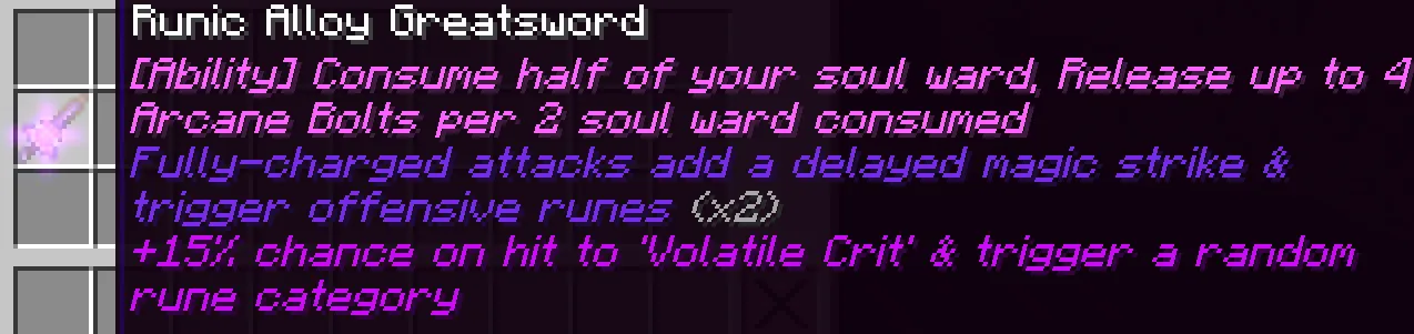 Malum - Arma, Моды, Minecraft