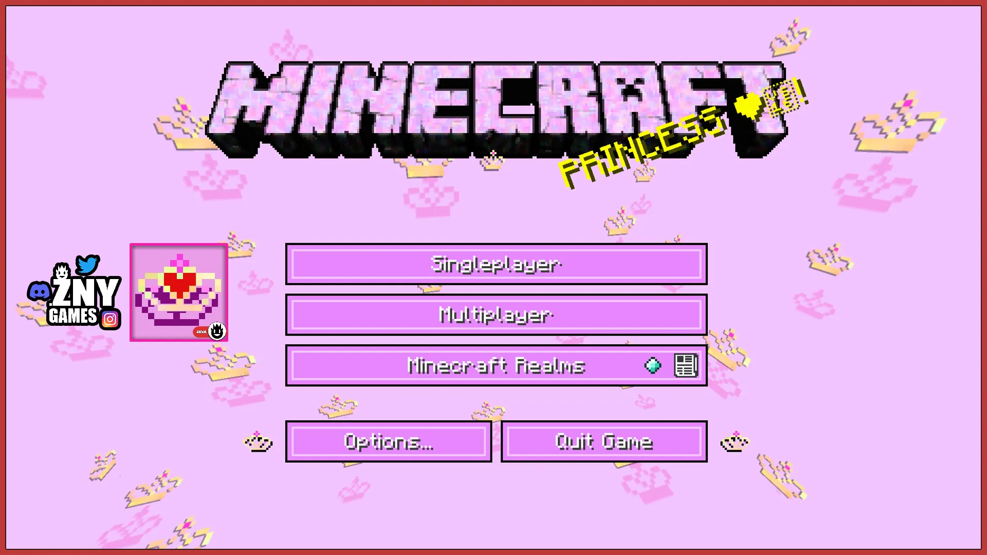 PRINCESS, Текстуры, Minecraft