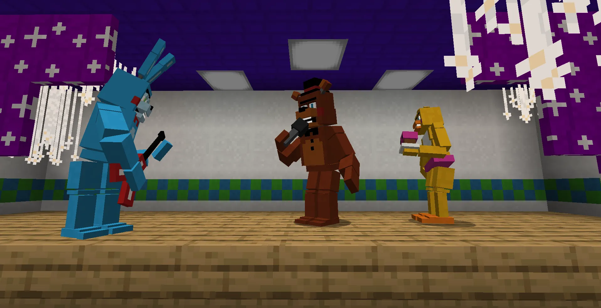 Five Night´s at Blocks, Моды, Minecraft