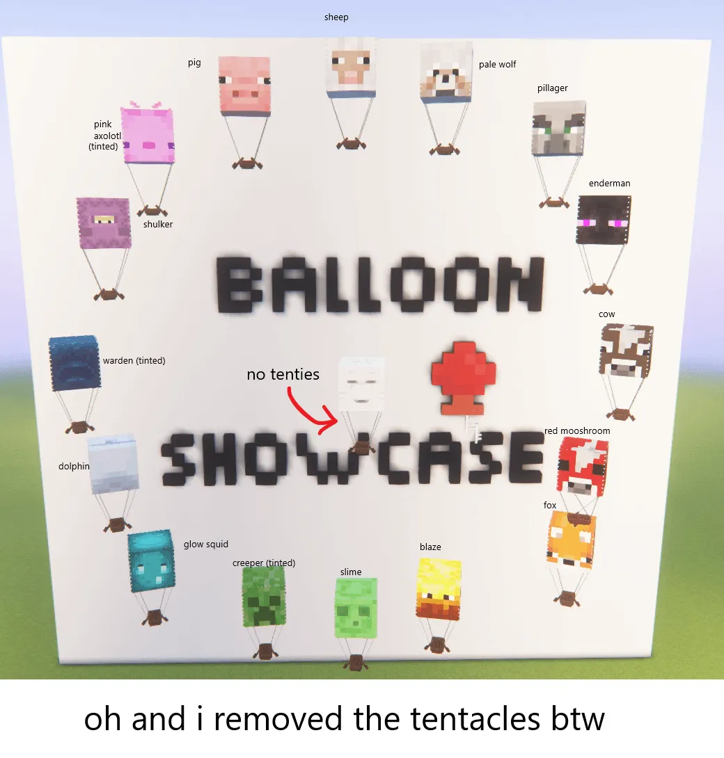 Balloon Ghasts, Текстуры, Minecraft