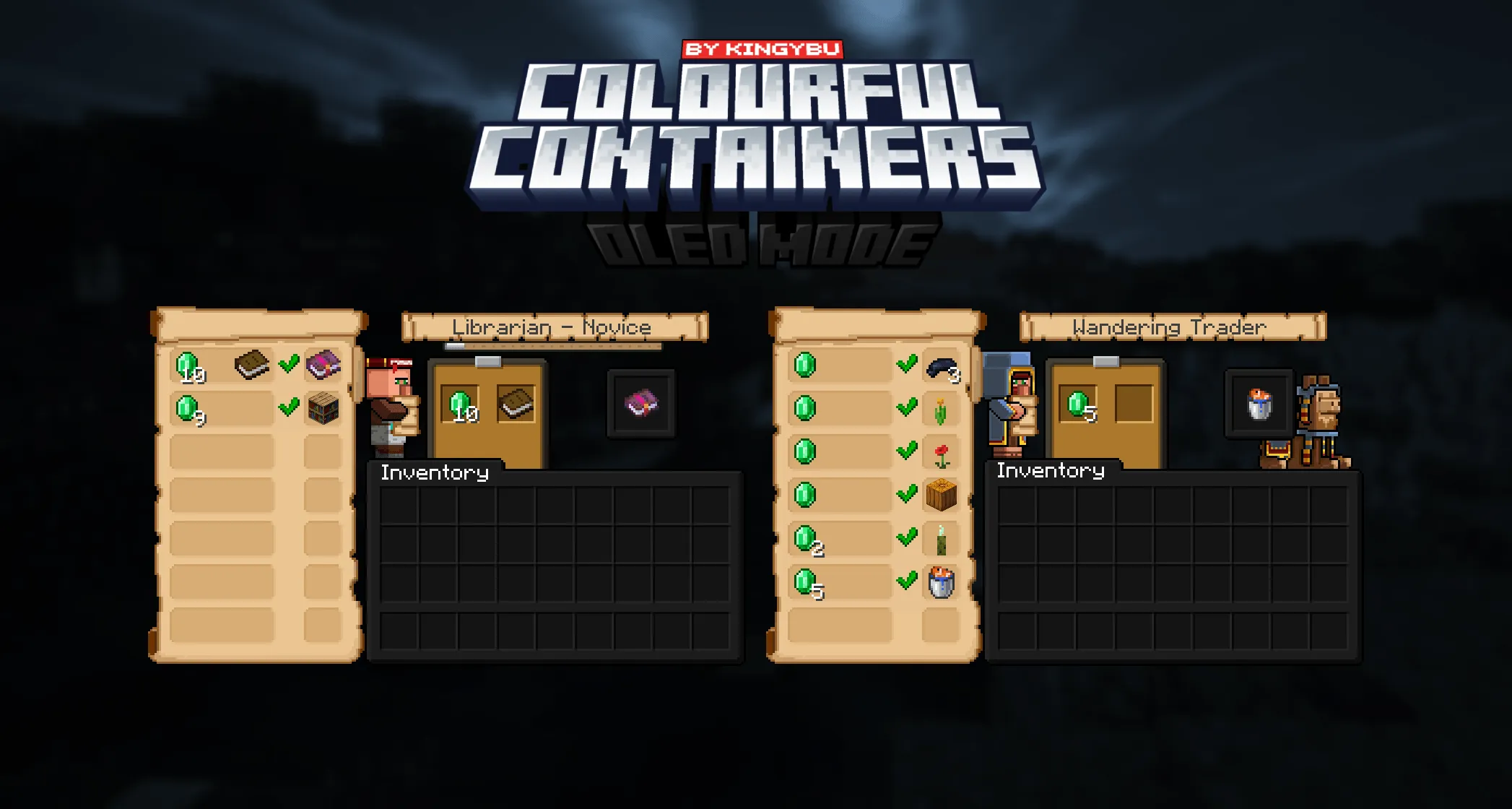 Colourful Containers OLED GUI, Текстуры, Minecraft