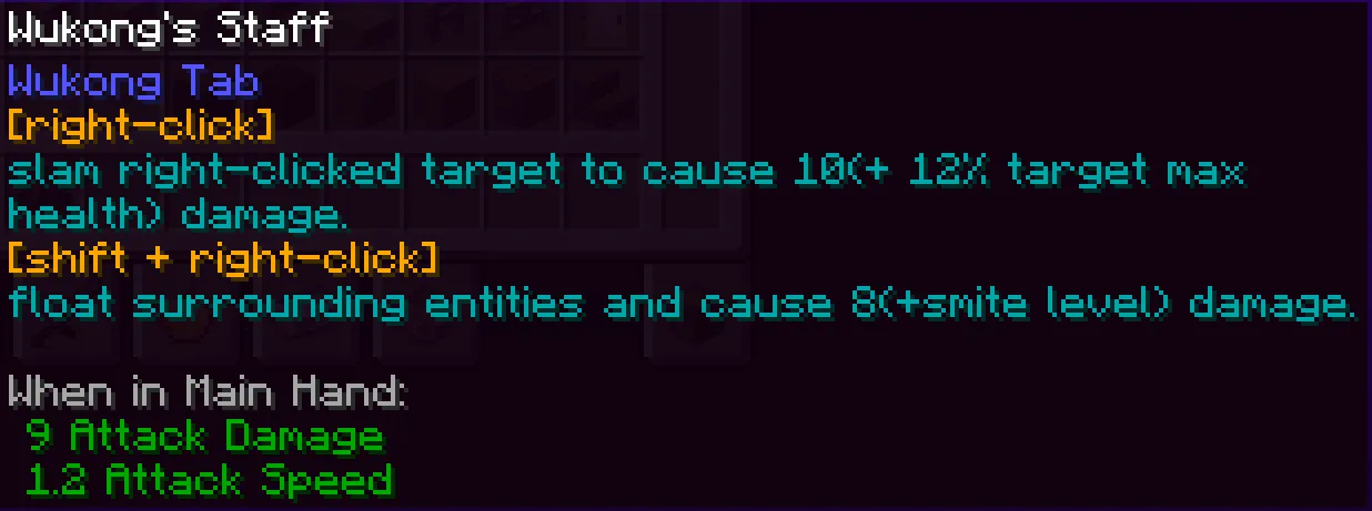 SW's wukong: better combat & epic fight, Моды, Minecraft