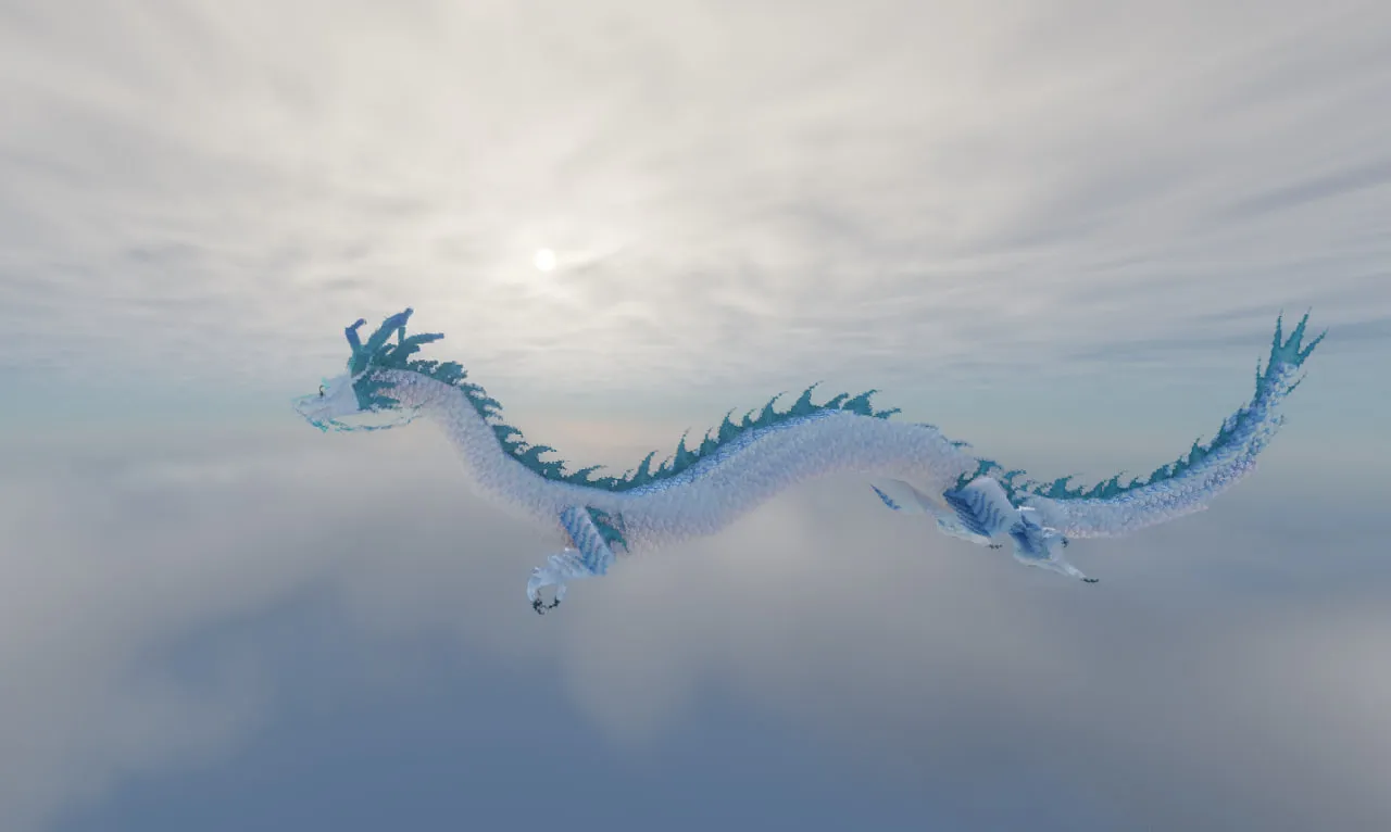 Aether Dragon - Dragon Survival addon — скриншот 4 (Моды, Minecraft)