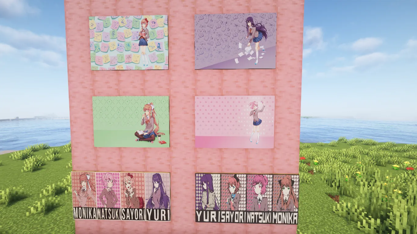 Doki Doki Literature Club - DDLC — скриншот 10 (Моды, Minecraft)