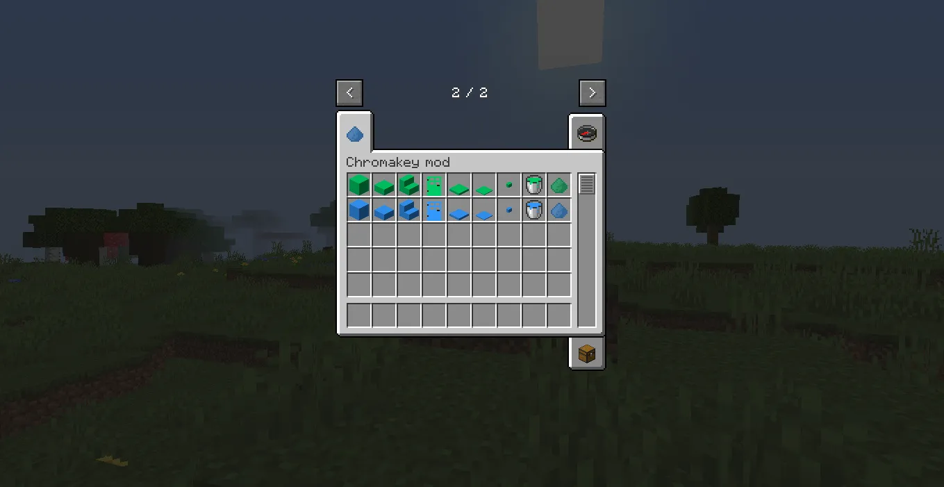 Chromakey blocks, Моды, Minecraft