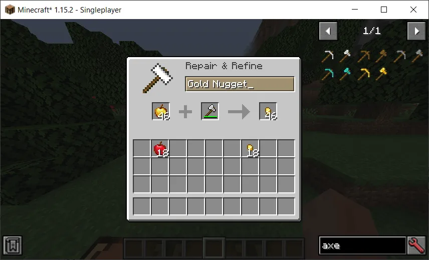 Anvil Recipes, Моды, Minecraft