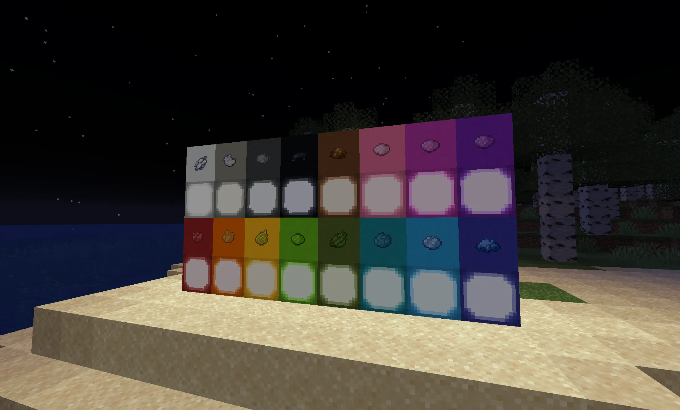 Colorful Sea Lanterns — скриншот 2 (Моды, Minecraft)