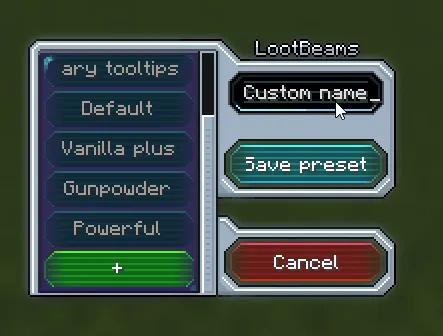 Loot Beams Up, Моды, Minecraft