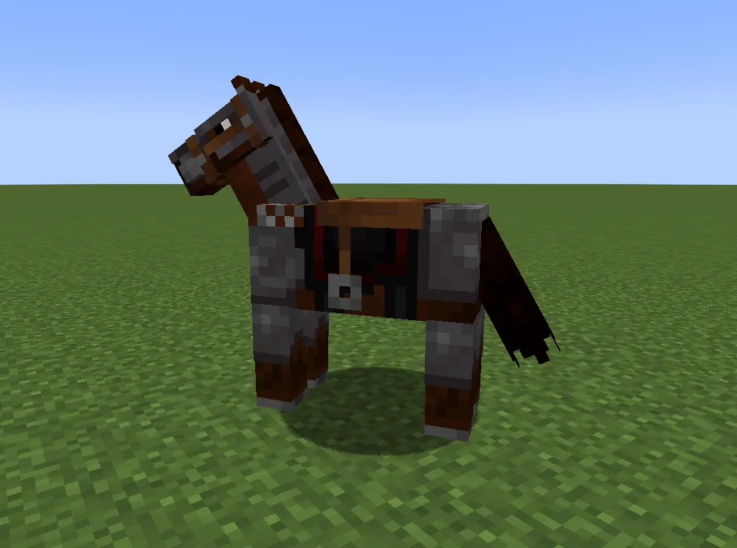 Netherite Horse Armor CJ [Fabric/Forge/Quilt] — скриншот 1 (Моды, Minecraft)
