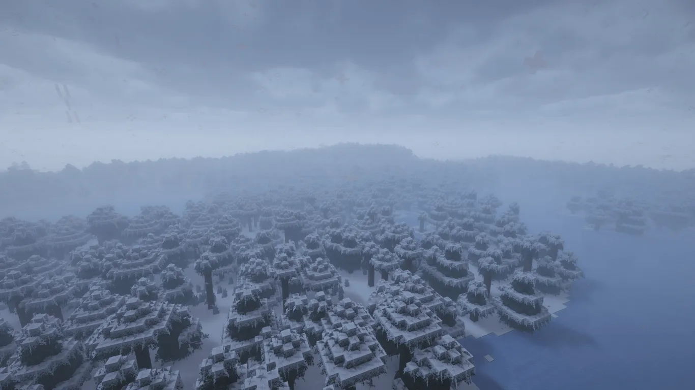 Immersive Snowy Leaves (Bushy Leaves) — скриншот 3 (Текстуры, Minecraft)