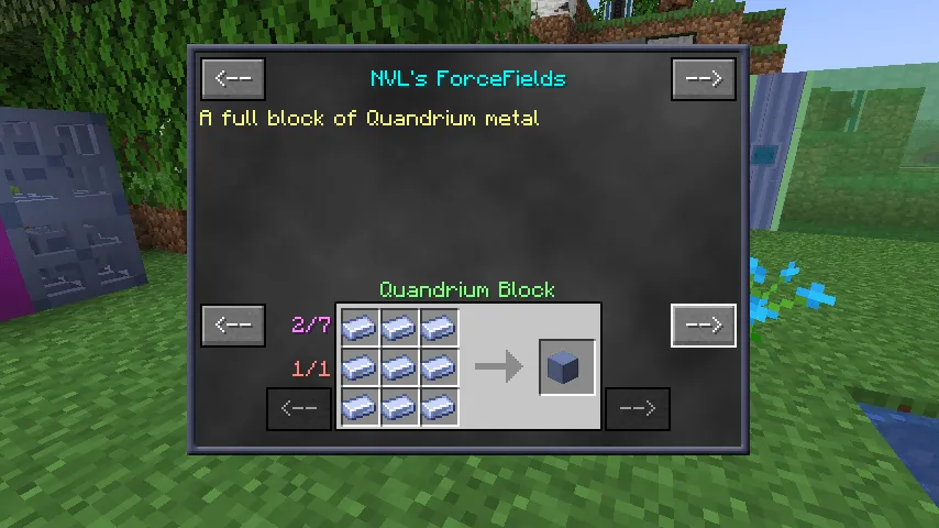 NVL Force Fields, Моды, Minecraft