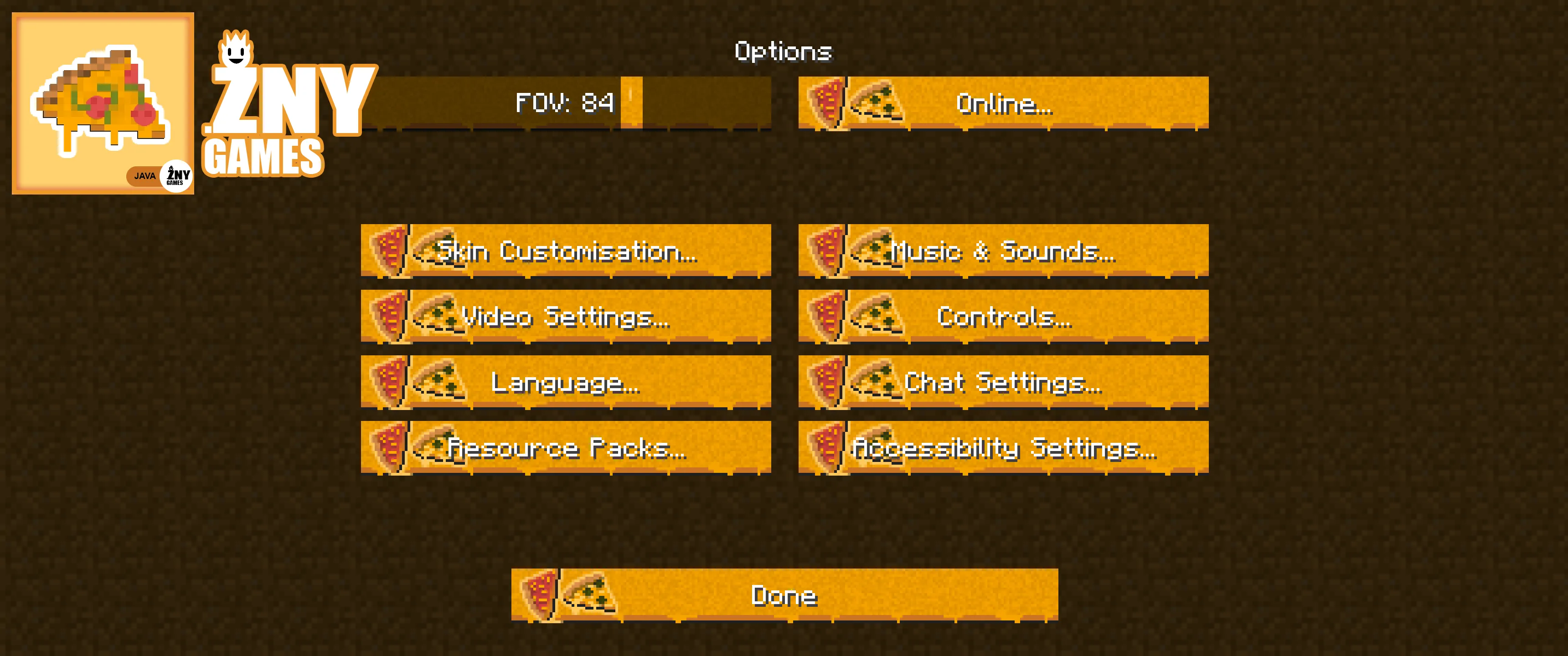 ONE PIZZA, Текстуры, Minecraft