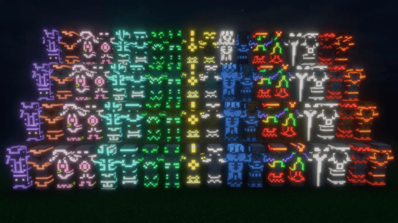 Glowing Trim Ultimate — скриншот 4 (Текстуры, Minecraft)