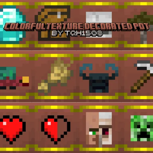 Colorful texture decorated pot — скриншот 1 (Текстуры, Minecraft)