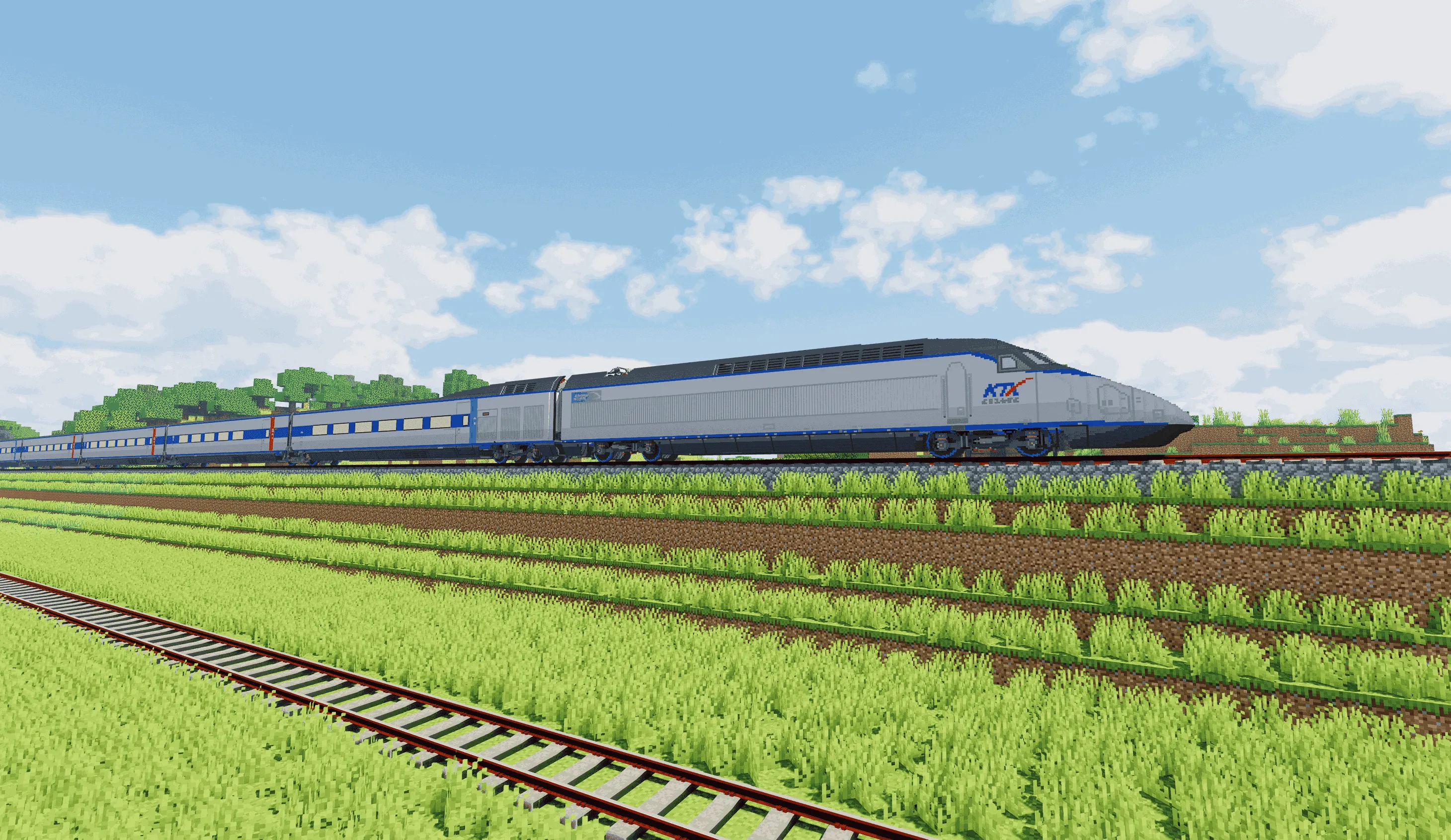 Korea Voxel Train Pack [IR/Immersive Railroading] — скриншот 7 (Текстуры, Minecraft)