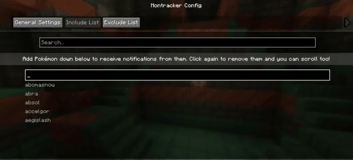 Cobblemon MonTracker, Моды, Minecraft