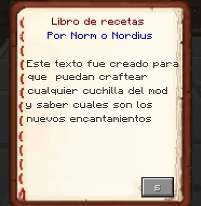 Blades (cuchillas), Моды, Minecraft