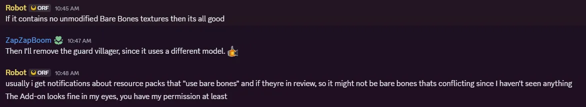 Bare Bones x Guard Villagers, Текстуры, Minecraft