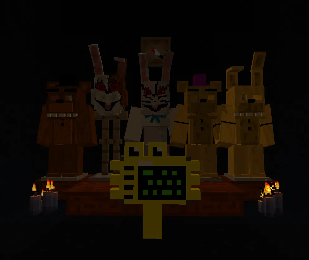 Fnaf suits and more — скриншот 1 (Моды, Minecraft)