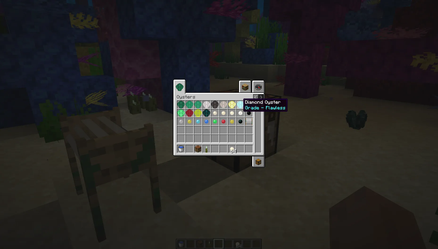 Oysters, Моды, Minecraft