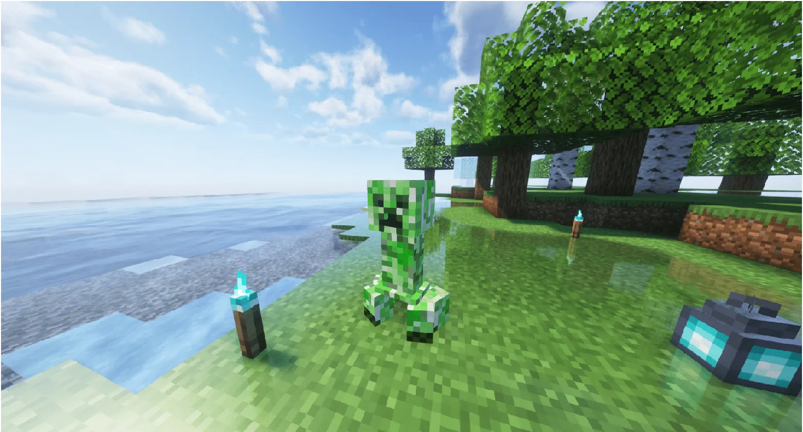 Realistic Creepers — скриншот 1 (Текстуры, Minecraft)