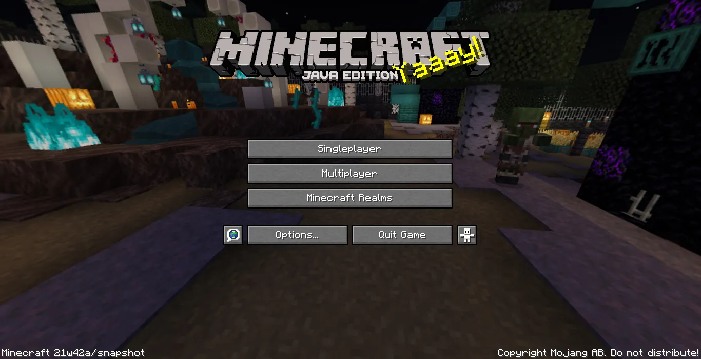 Halloween Panorama (Java), Текстуры, Minecraft