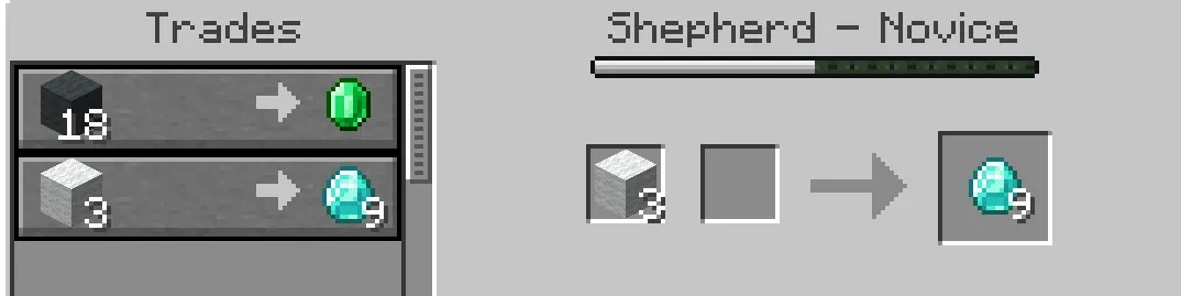 OP Villager trades Add-on, Моды, Minecraft