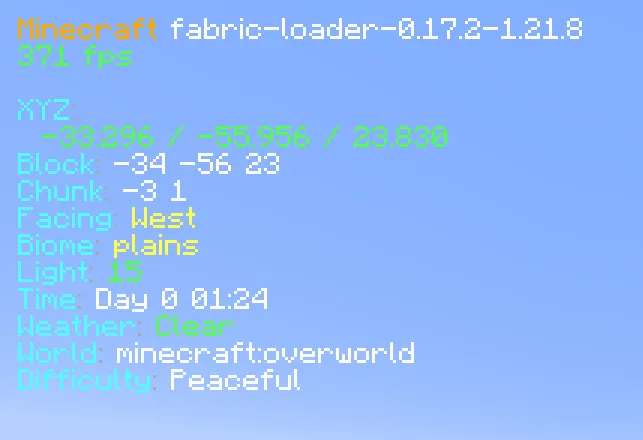 Improved F3, Моды, Minecraft