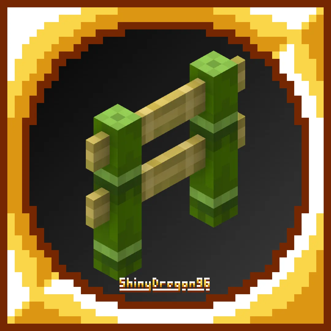 Shiny's Bamboo Fences — скриншот 1 (Текстуры, Minecraft)