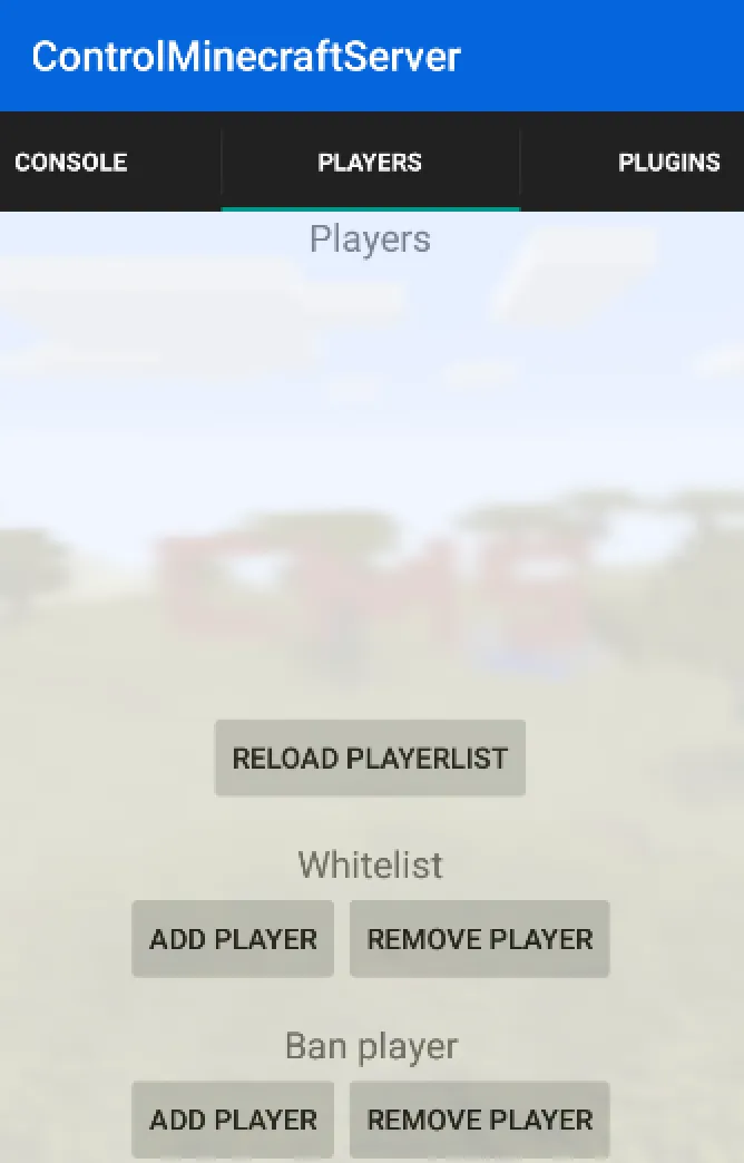 ControlMinecraftServer — скриншот 8 (Плагины, Minecraft)