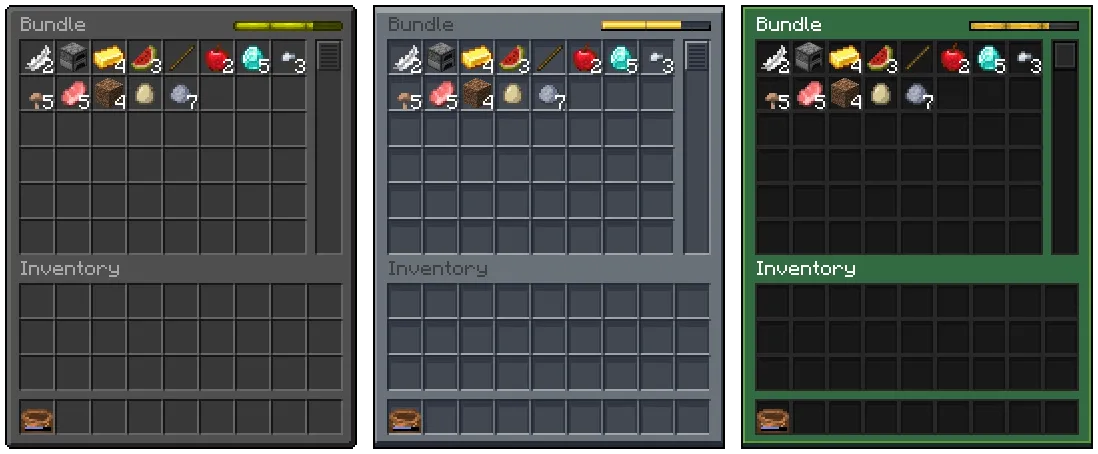 Bundle Inventory — скриншот 1 (Моды, Minecraft)