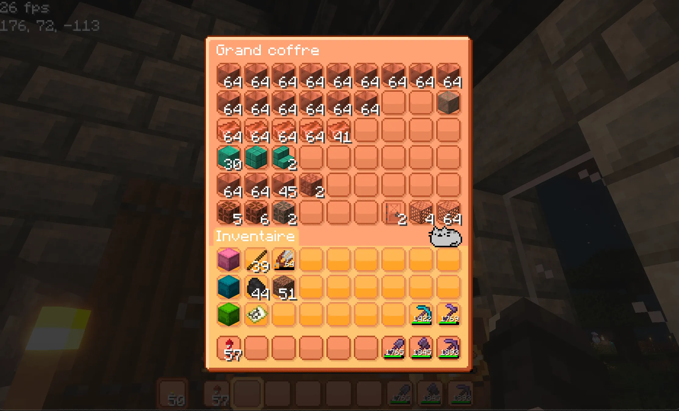 Pusheen GUI, Текстуры, Minecraft