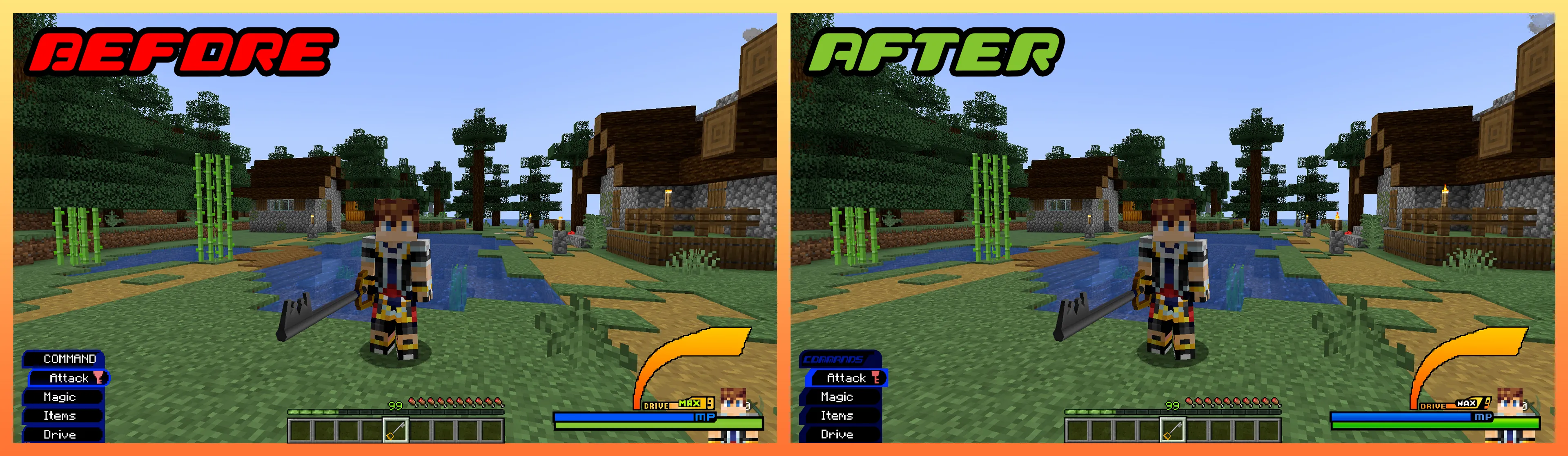 Kingdom Hearts 2 GUI for Kingdom Keys 2 — скриншот 3 (Текстуры, Minecraft)