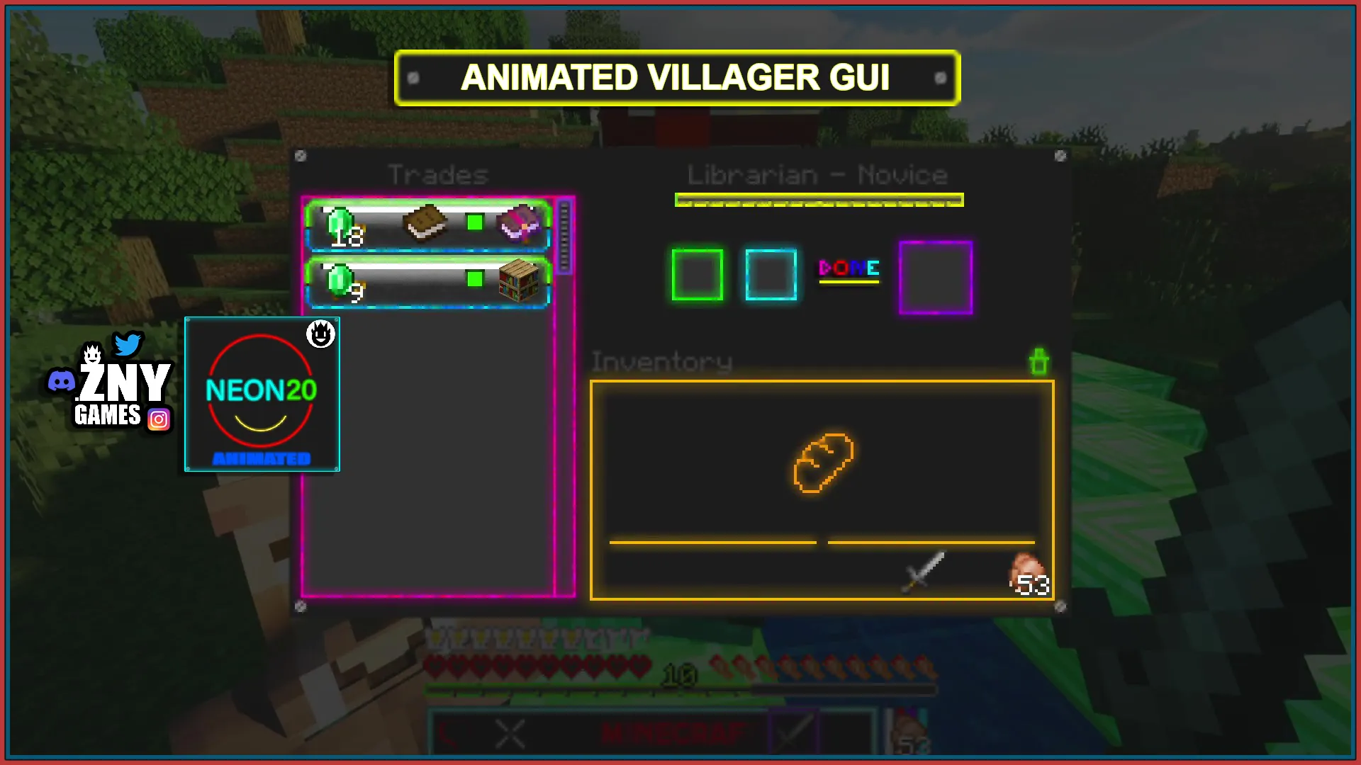 NEON20 ANIMATED [OPTIFINE] — скриншот 11 (Текстуры, Minecraft)