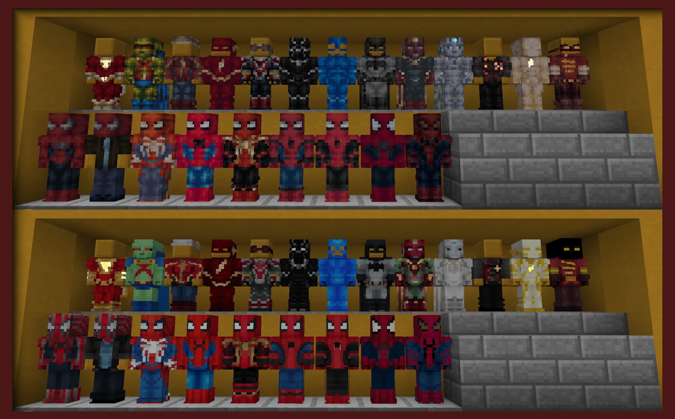 Gillygogs' FiskHeroes Takeover, Текстуры, Minecraft