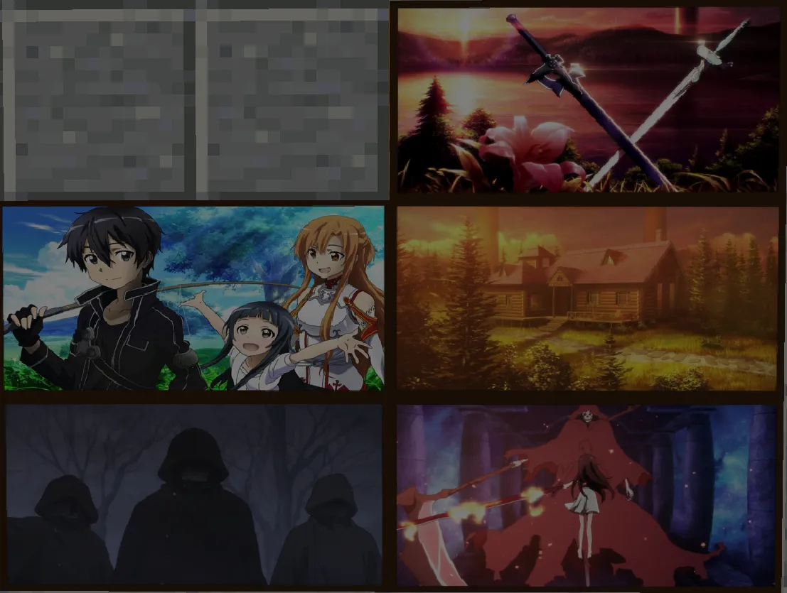 Anime Paintings Pack SAO Edition, Текстуры, Minecraft