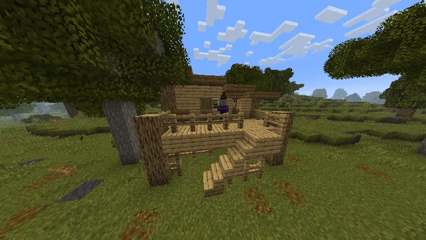 Big Globe - YUNG's Better Witch Huts — скриншот 2 (Дата-паки, Minecraft)