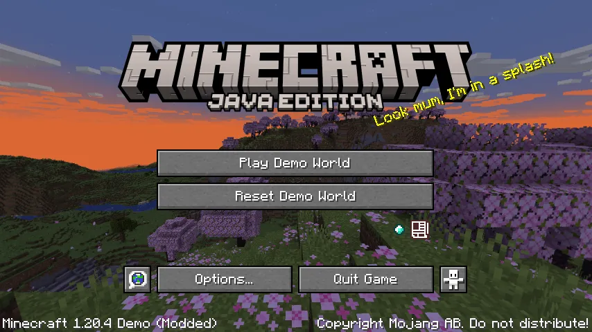 Demo Mode, Моды, Minecraft