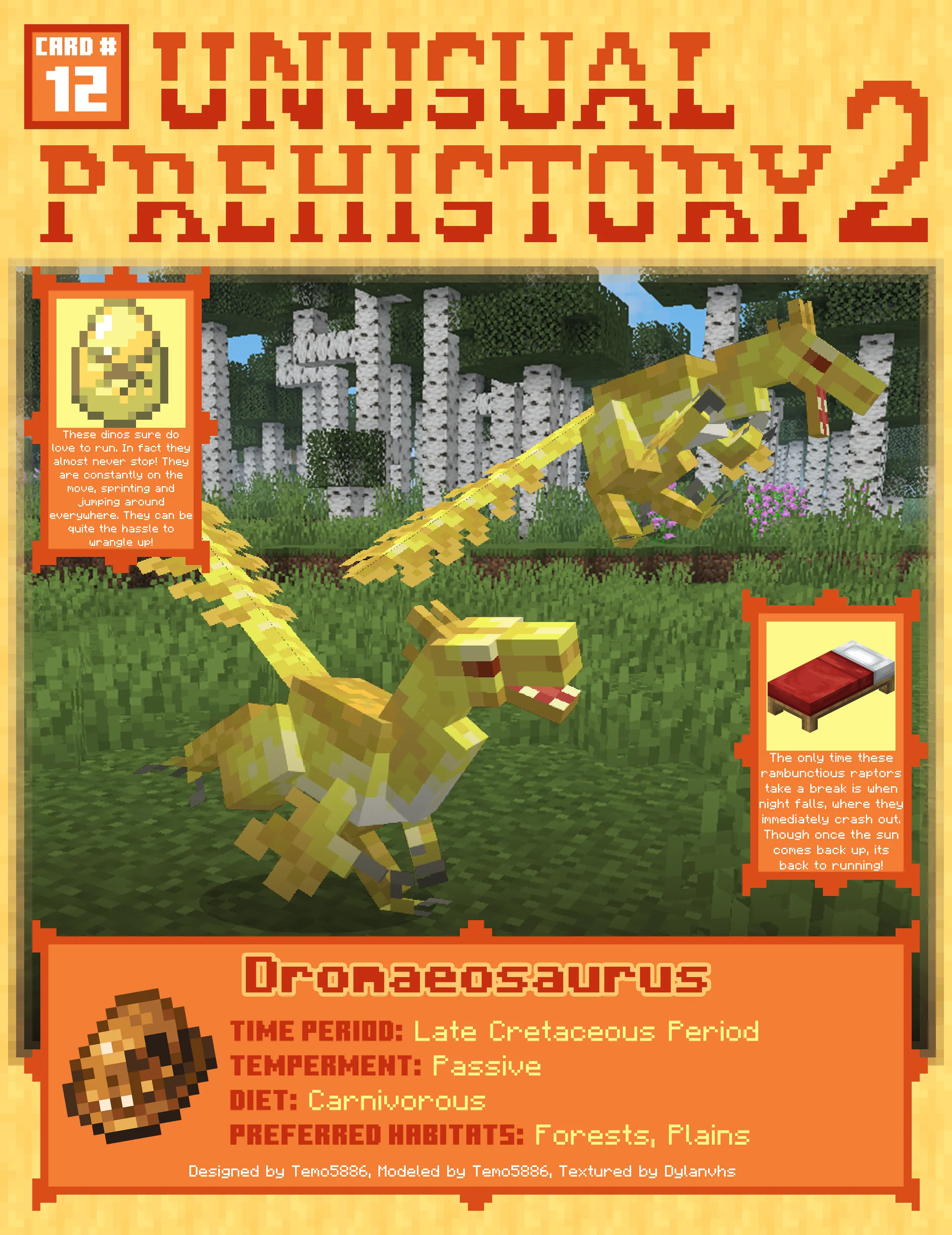 Unusual Prehistory 2, Моды, Minecraft