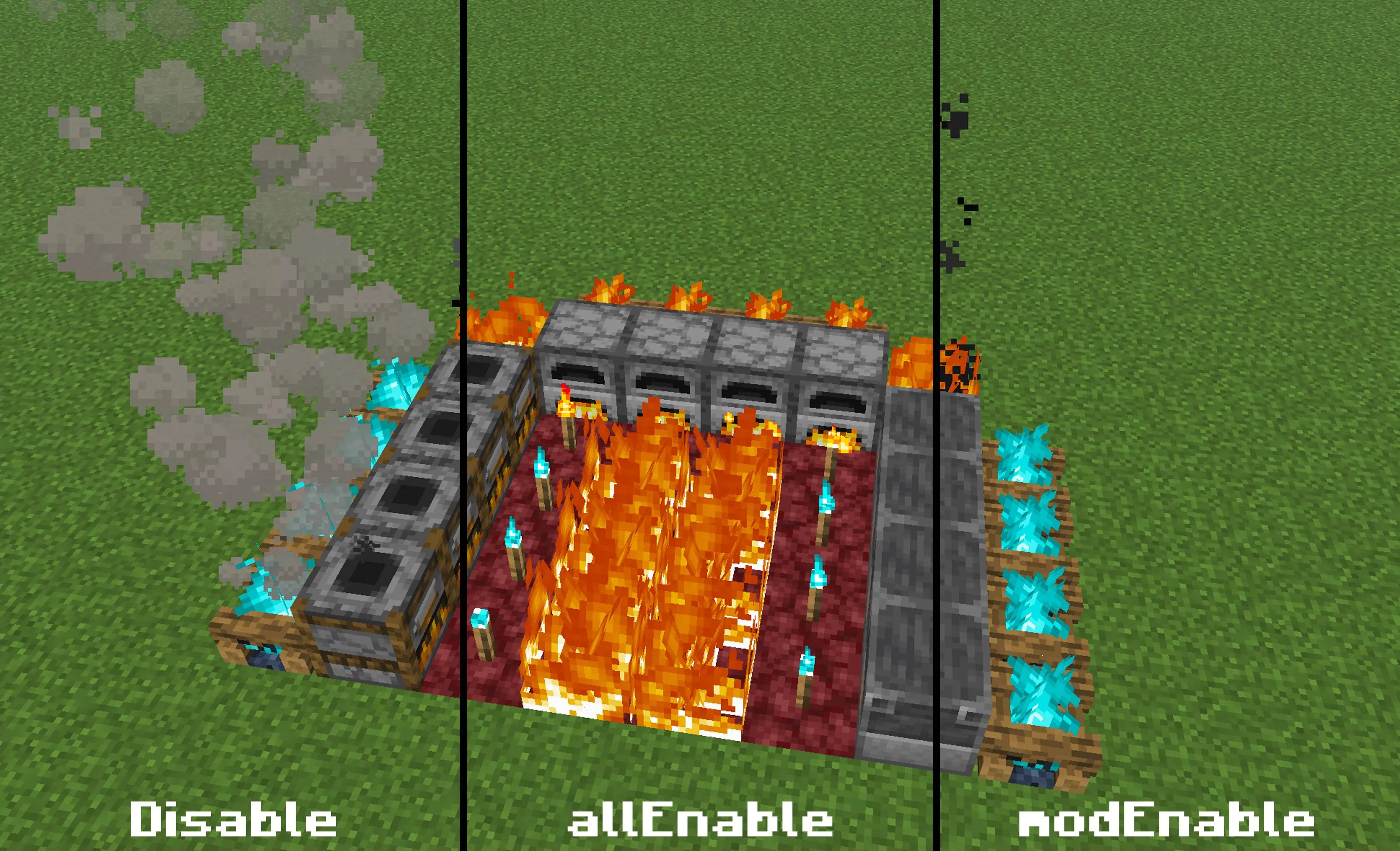 No Campfire Smoke — скриншот 1 (Моды, Minecraft)
