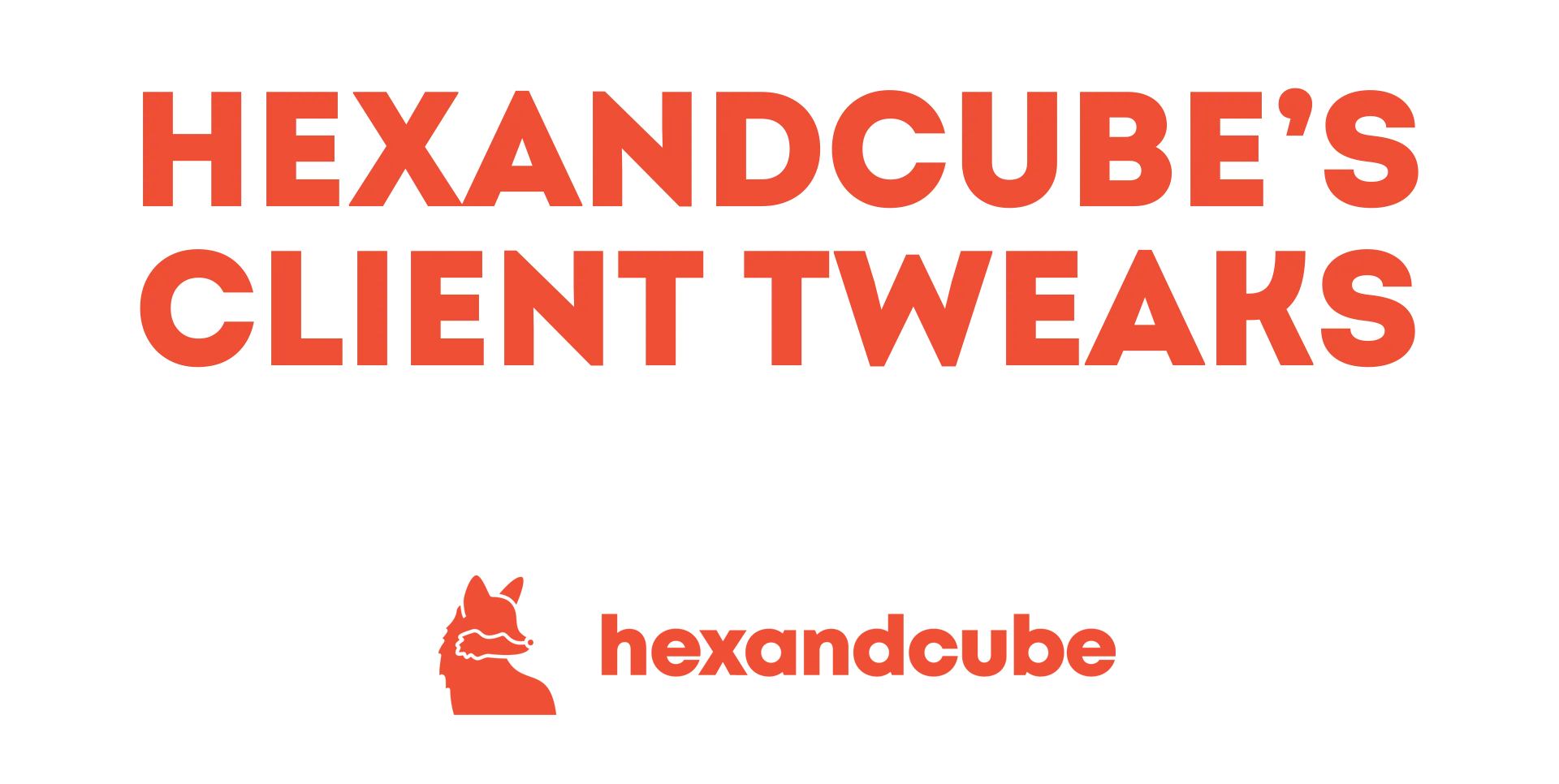 Hexandcube's Client Tweaks — скриншот 1 (Модпаки, Minecraft)