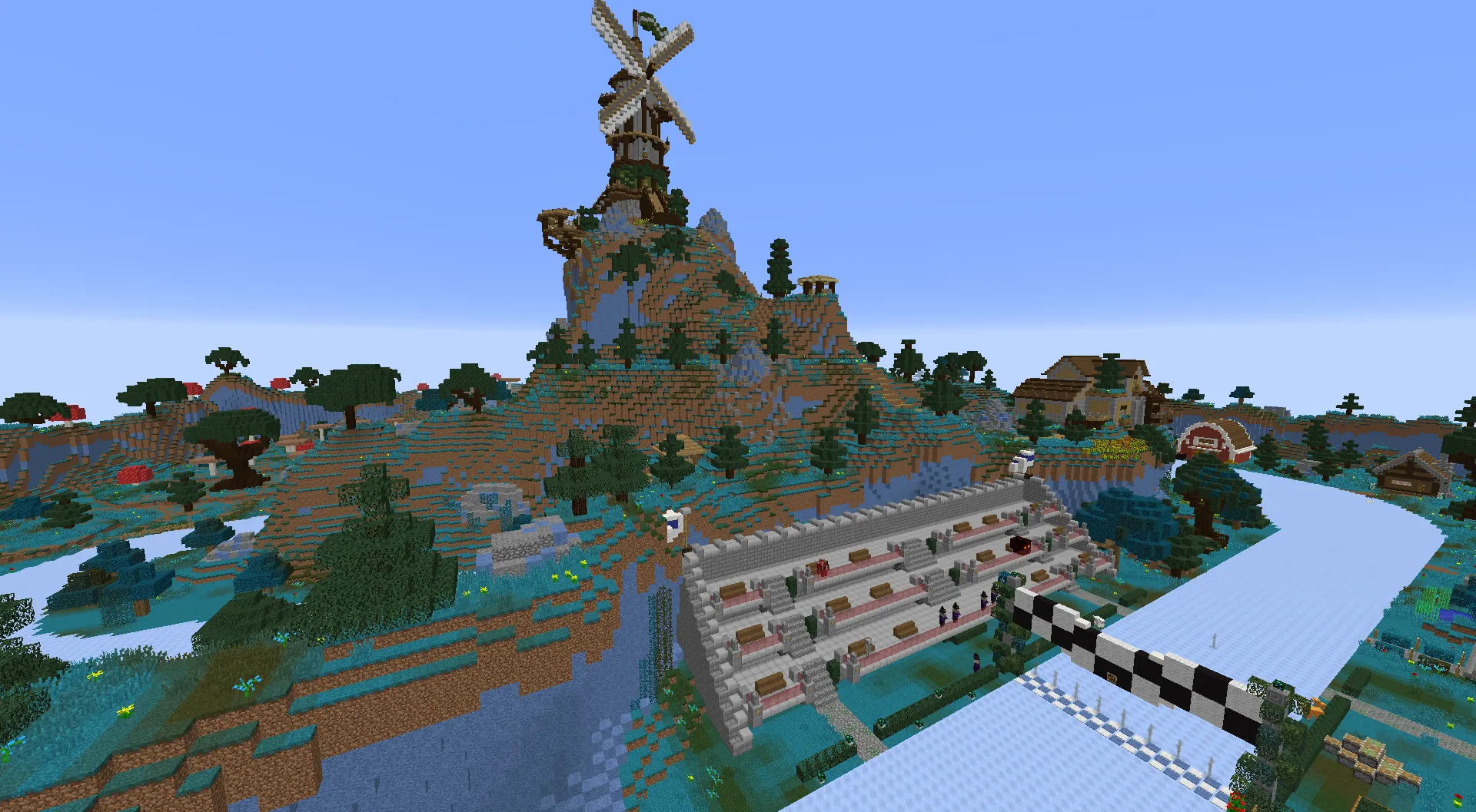 Ice Boat Madness, Карты, Minecraft