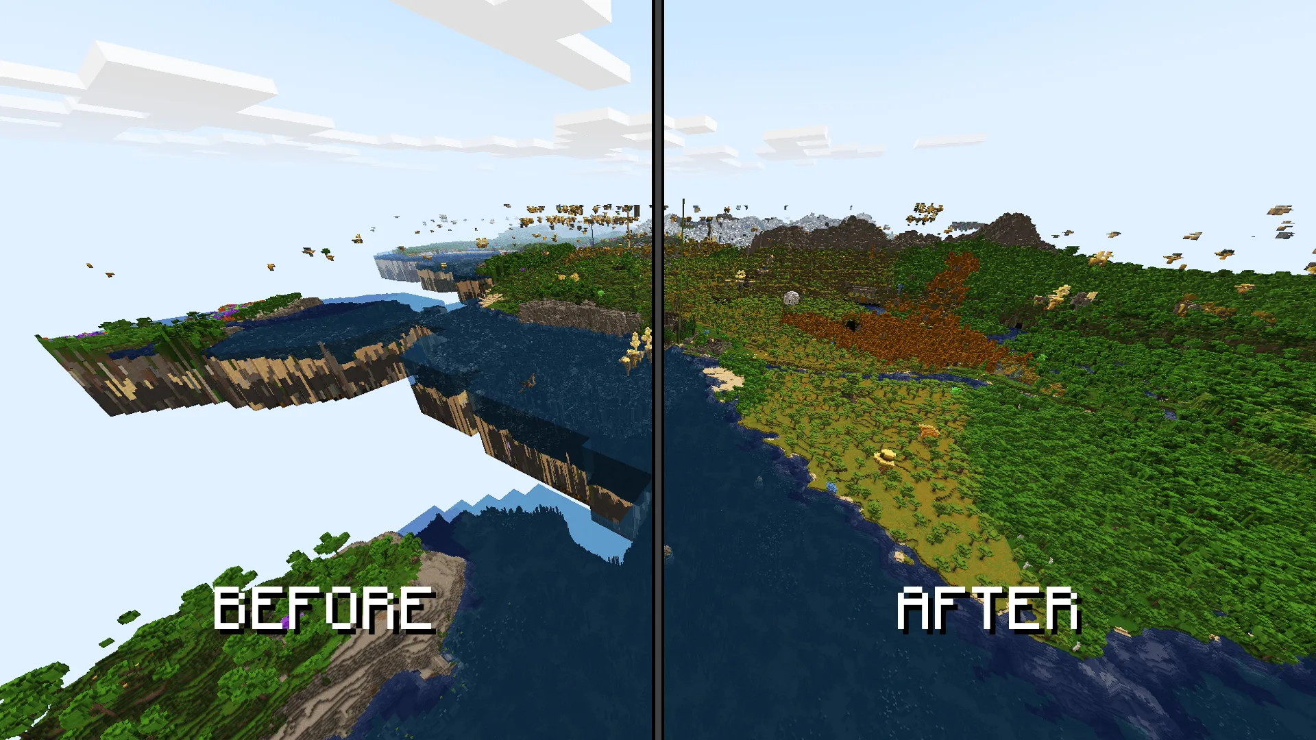 DH Chunk Preloader (VIVI2), Дата-паки, Minecraft