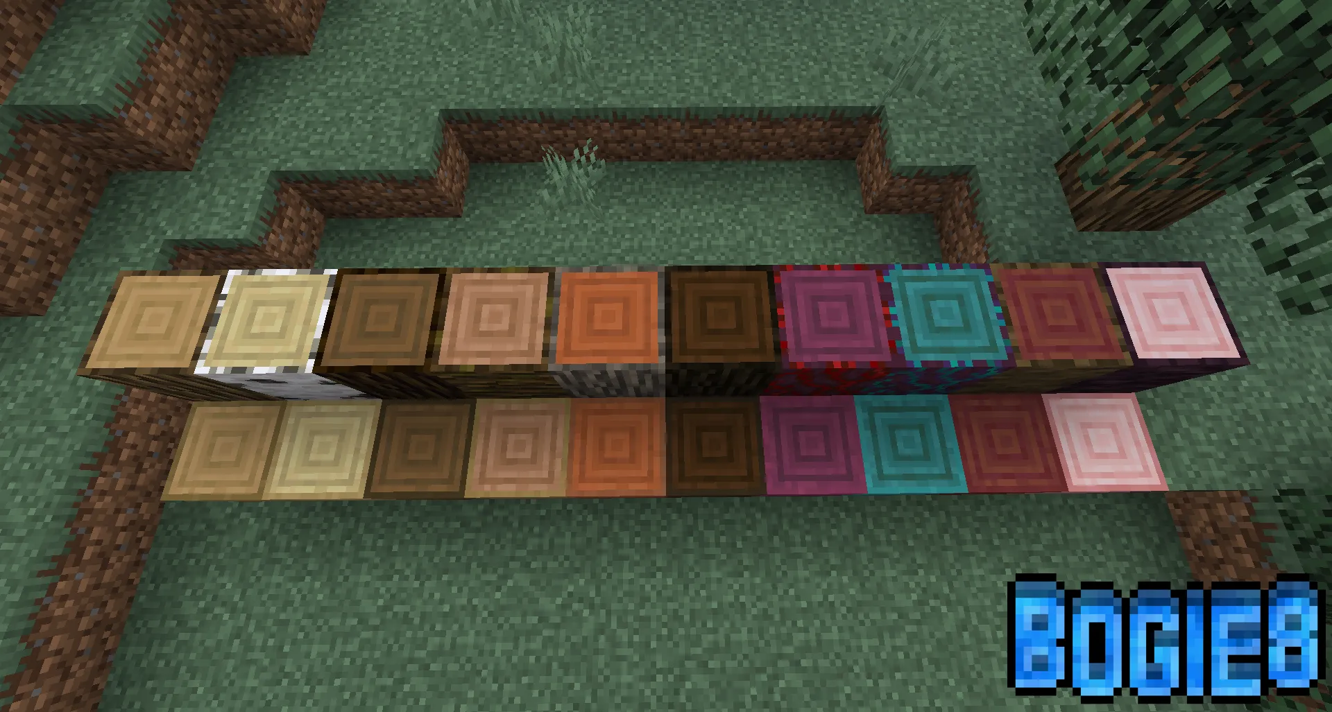 bogie's Trees & Timber, Текстуры, Minecraft