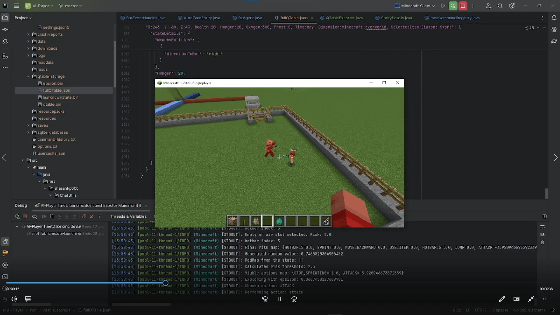 AI-Player, Моды, Minecraft
