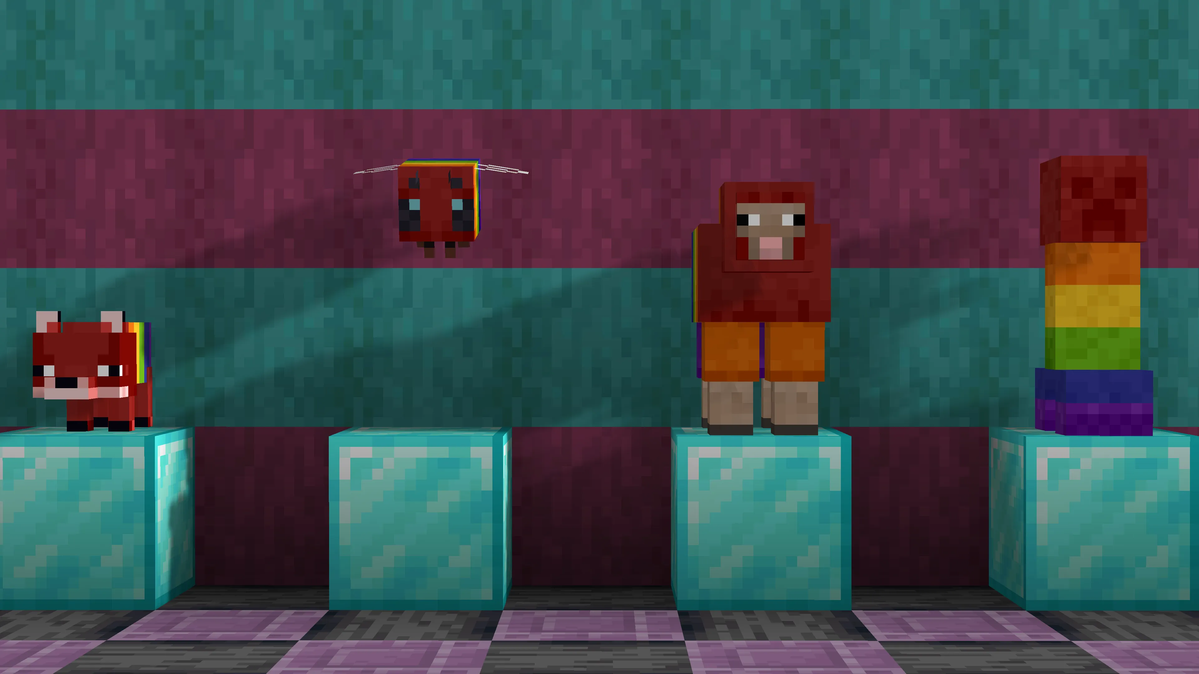 Rainbow Sheep Galore — скриншот 4 (Текстуры, Minecraft)