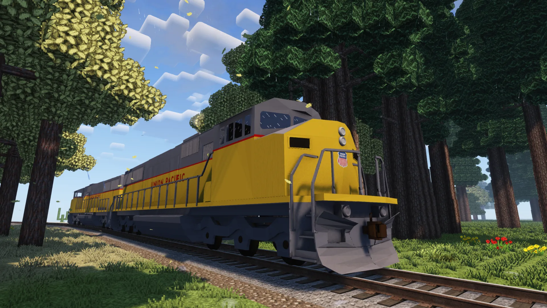 USRailz Immersive Railroading — скриншот 1 (Текстуры, Minecraft)