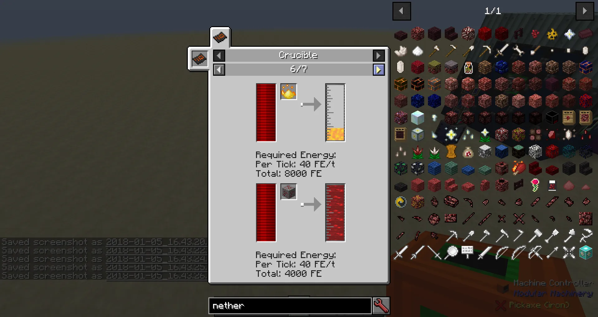 DNS' MM Machines - Crucible, Кастомизации, Minecraft