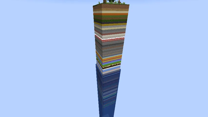 Chunk 100 ramdom layers, Карты, Minecraft
