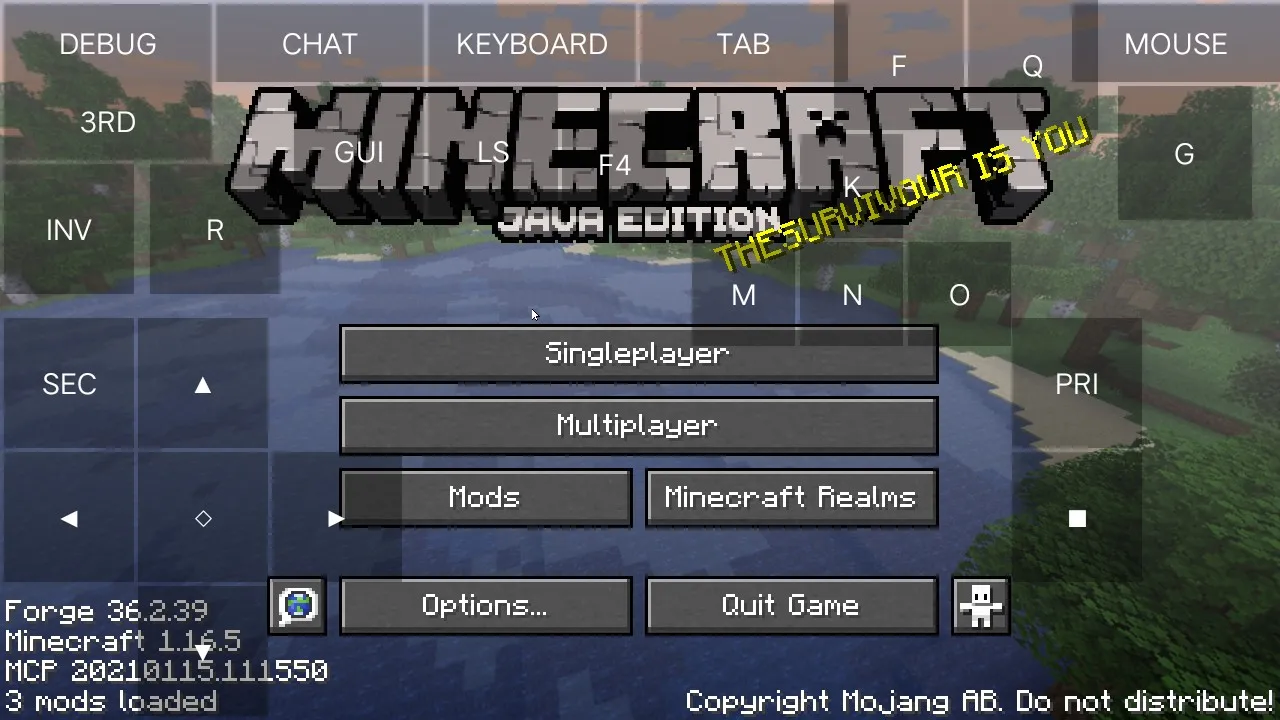 NS FAULT - DARK UI JE — скриншот 1 (Текстуры, Minecraft)